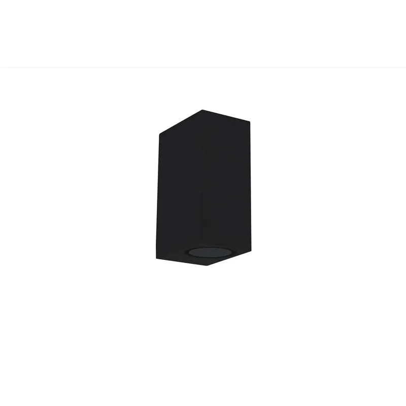Premium Applique LED da parete AXO quadrata bidirezionale nera GU10 68x92 mm