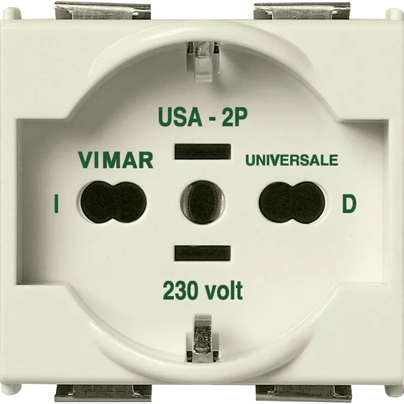 Must-Have Vimar 8000 presa 2P+T 16A universale colore bianco