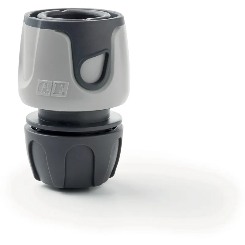 Raccordo Portagomma G.F. "APERTO" 1/2-5/8" (Soft Touch) Grigio Snelle Levering