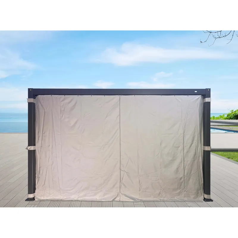 Laatste Kans Set tende in poliestere grigio chiaro per pergola 3x3 m