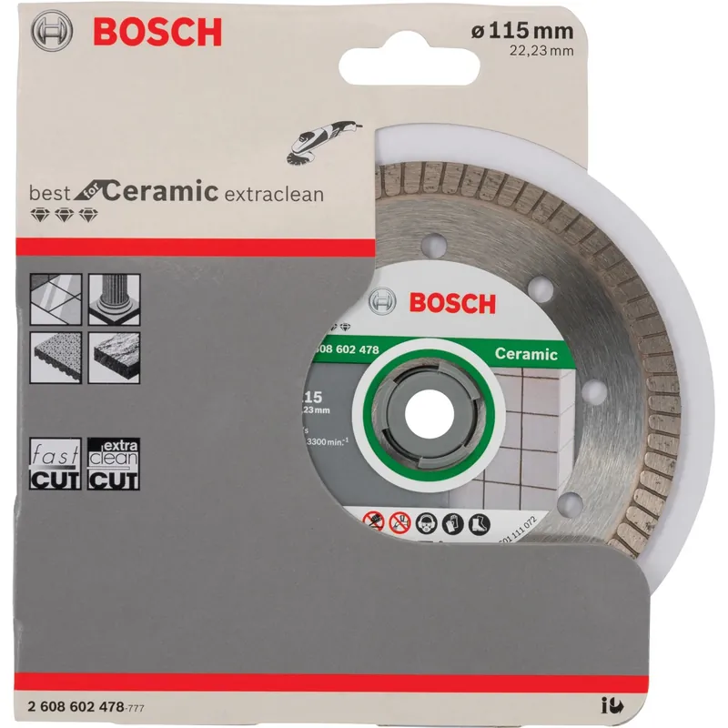 Gratis Retour Bosch disco diamantato Ceramic Extra-Clean Turbo Ø 115 mm