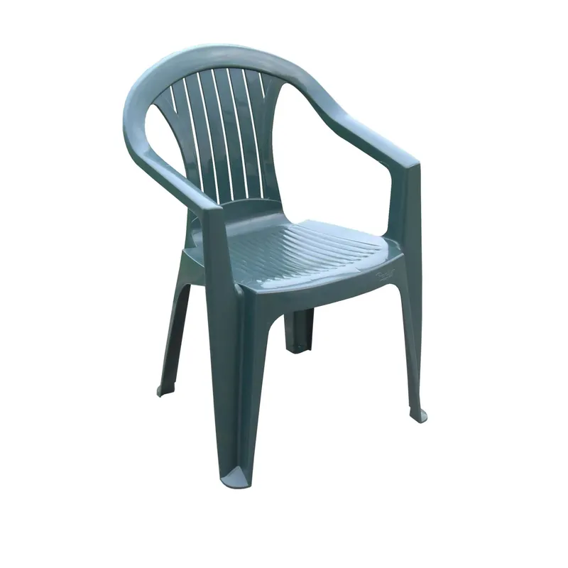 Koop Online Sedia da giardino impilabile con braccioli Atlantide in plastica verde