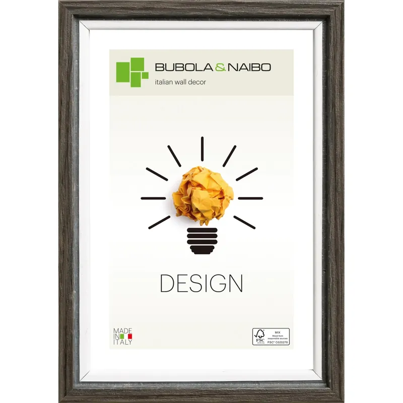 Beste Prijs Cornice legno Unika 25x35 cm rovere scuro/bianco