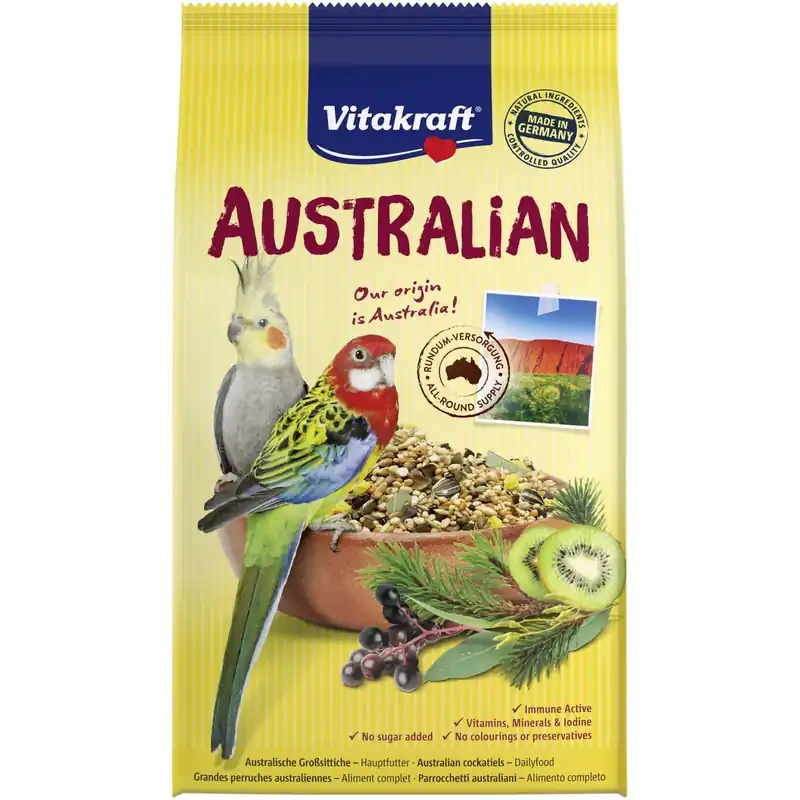 Populair Australian parrocchetti Vitakraft 750 g