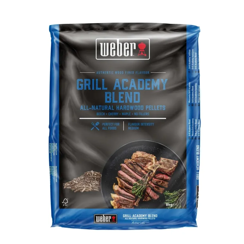 Pellet di legno per barbecue Weber Grill Academy Smokefire 8 Kg Bestseller