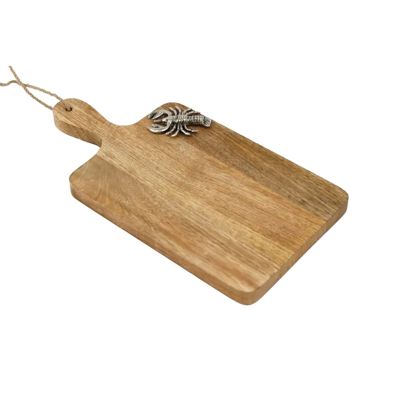 Tagliere in legno di mango con dettaglio astice 30x15 cm Bestseller
