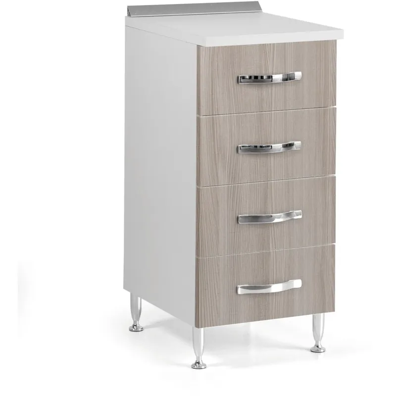 Nu Kopen Base cucina 4 cassetti 40 cm olmo