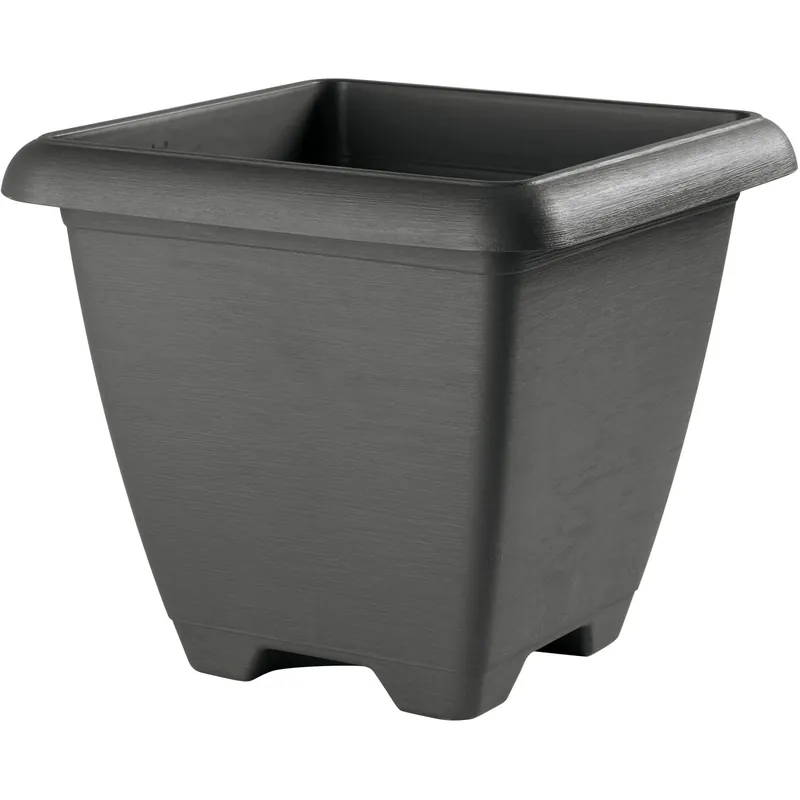 Premium Vaso quadro Terrae Maxi 43 cm grigio fumo