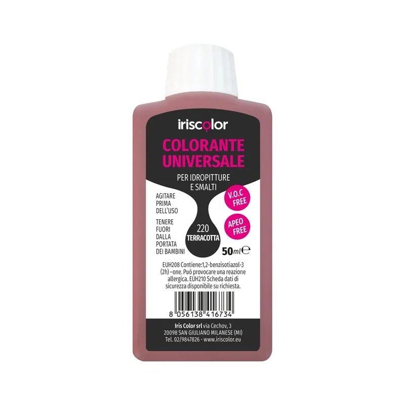 Colorante universale terracotta 50 ml Laatste Versie