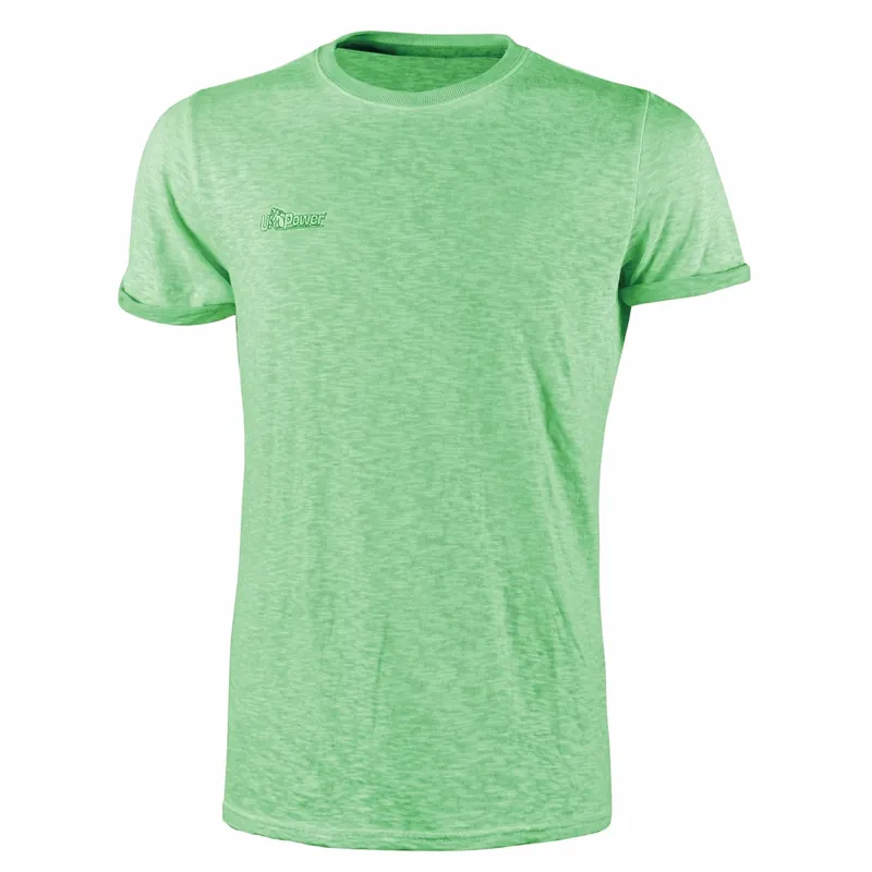 T-shirt da lavoro slim fit verde tg. S Populair