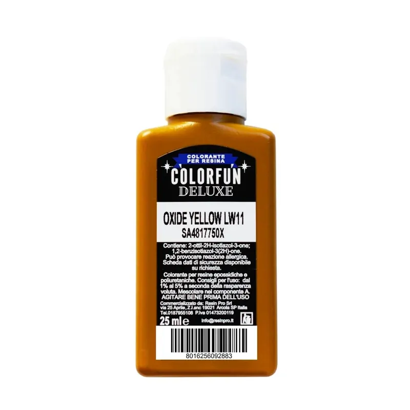 Tijdelijk Beschikbaar Colorante per resine epossidiche Colorfun Deluxe giallo 25 ml