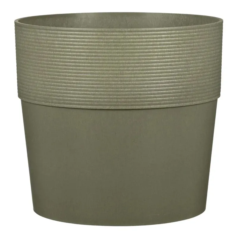 Coprivaso in plastica Groove Ø 24,5 cm cachi Hete Deal