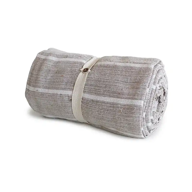 Copritutto rigato colore tortora 250x250 cm Exclusieve Aanbieding
