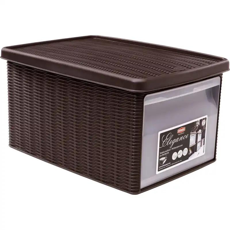 Beperkte Voorraad Contenitore in plastica Stefanplast Elegance M 29x39x21moka