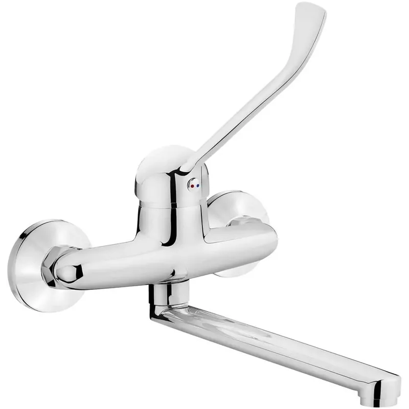Rubinetto da cucina parete leva clinica Idrostile cromo Actieprijs
