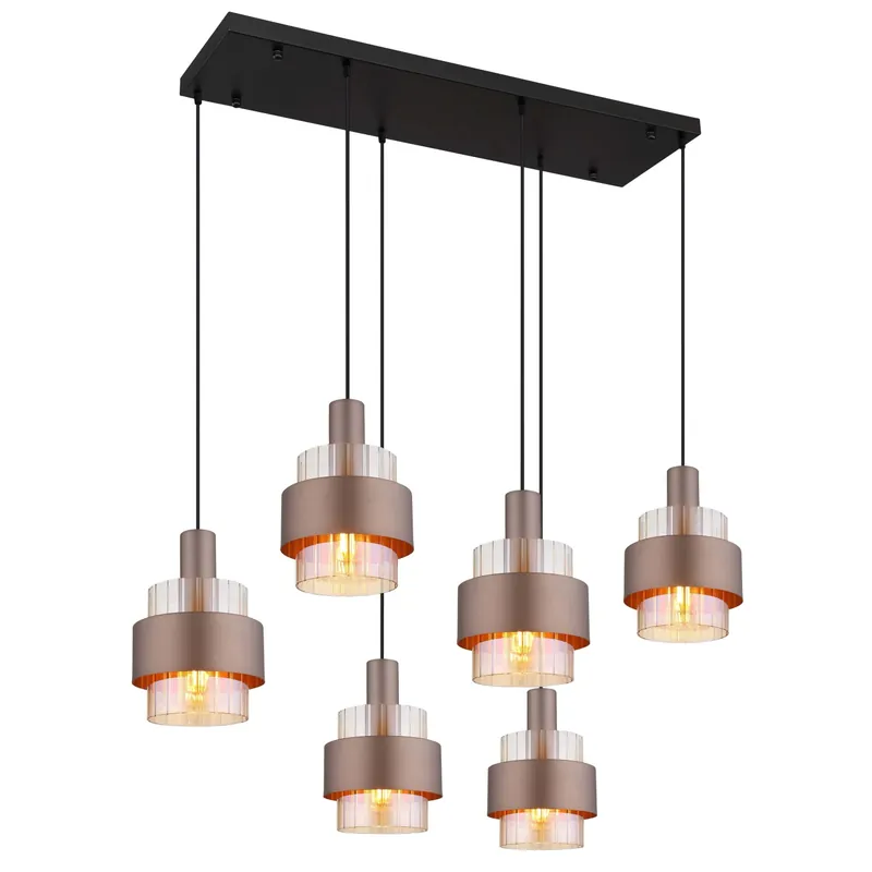 Sospensione Milley 6 luci 960x345x1500 mm Gereduceerde Prijs