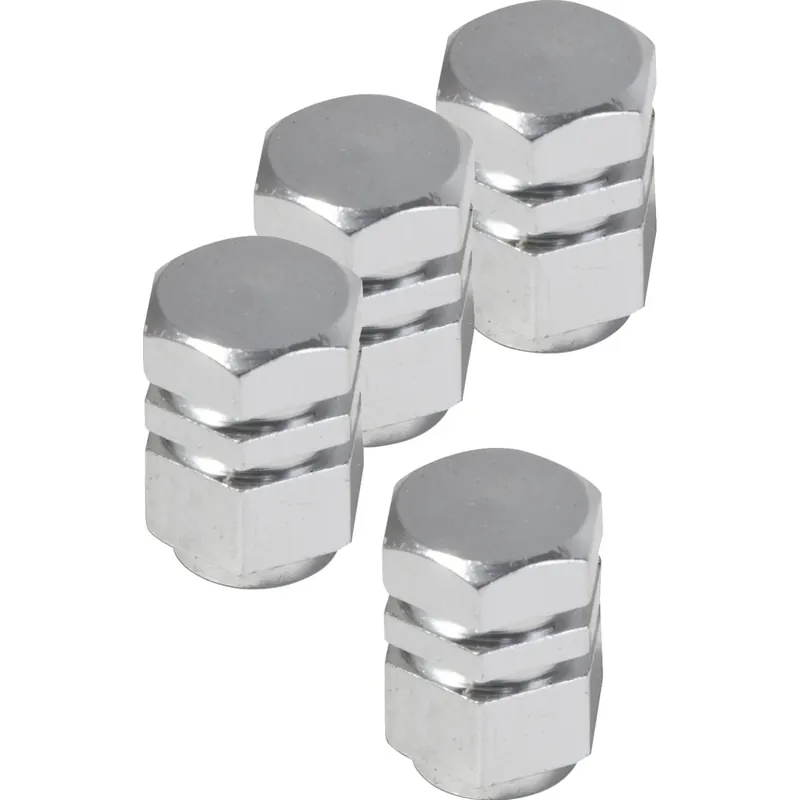 Koop Vandaag Copriventola per auto 1,7x1,2x1 cm effetto cromato 4 pz