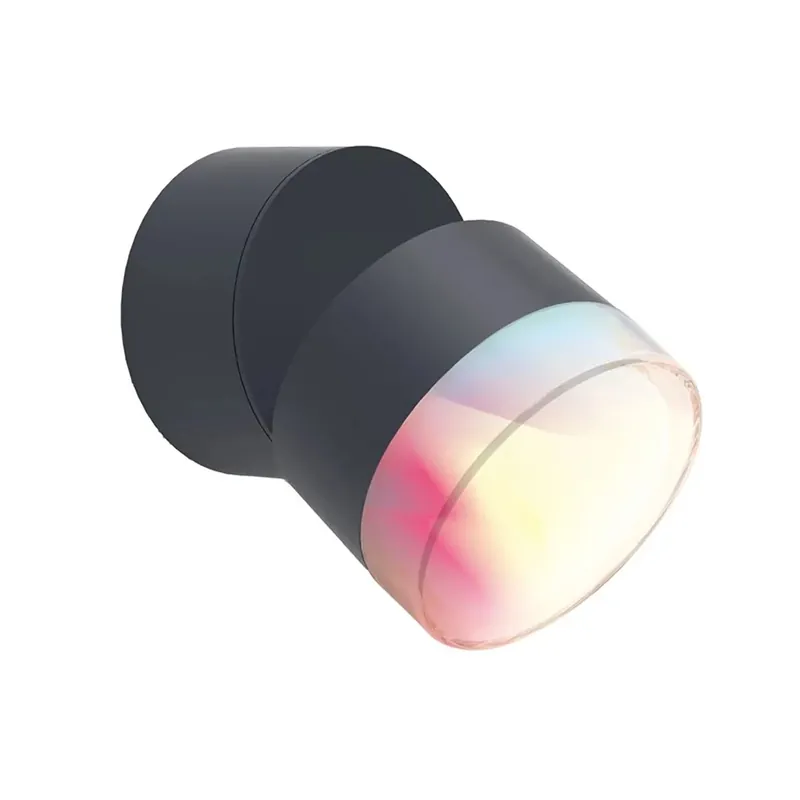 Applique da parete da esterno Dropsi Smart Home 9,5 W 690 lm CCT RGB antracite Alleen Vandaag