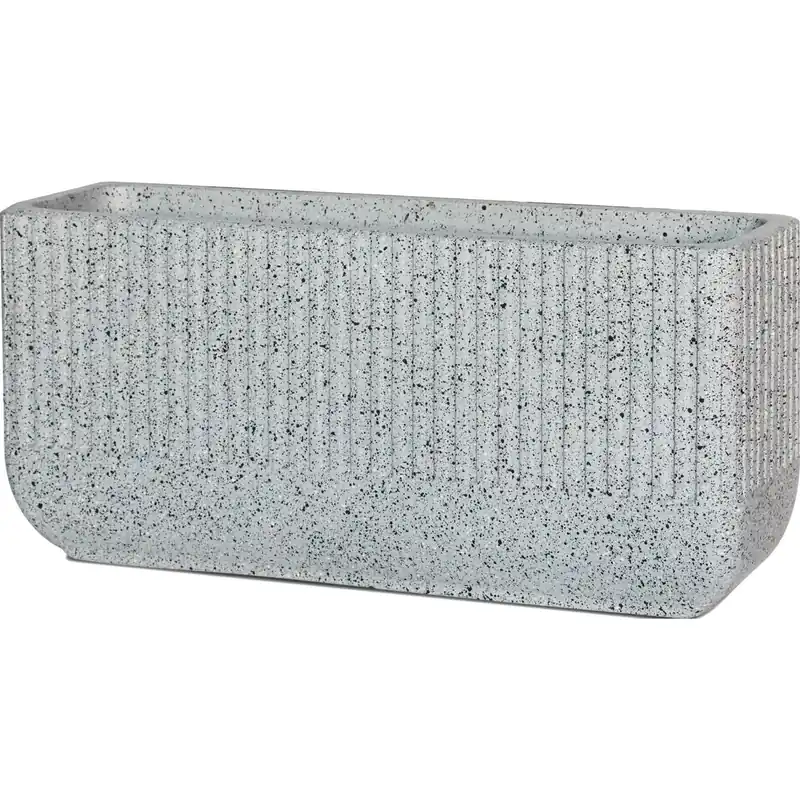 Laatste Versie Fioriera da esterno in pietra grigio 50x15x23 cm