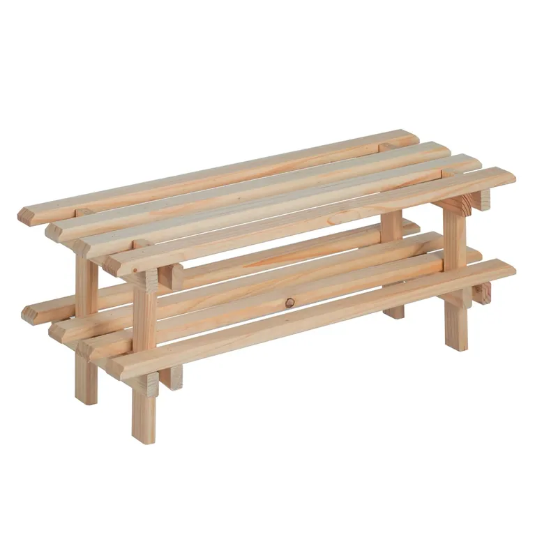 Exclusieve Aanbieding Scarpiera a 2 ripiani Evolution in legno pino massiccio 30x75x25,9 cm beige