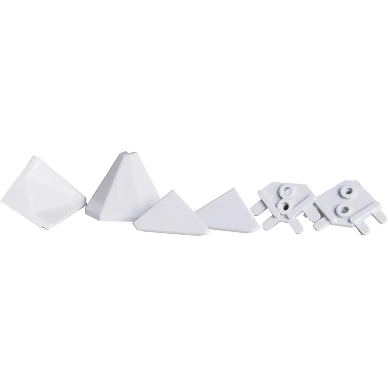 Flitsaanbieding Accessori per alzatina pannellabile grigio 6 pz