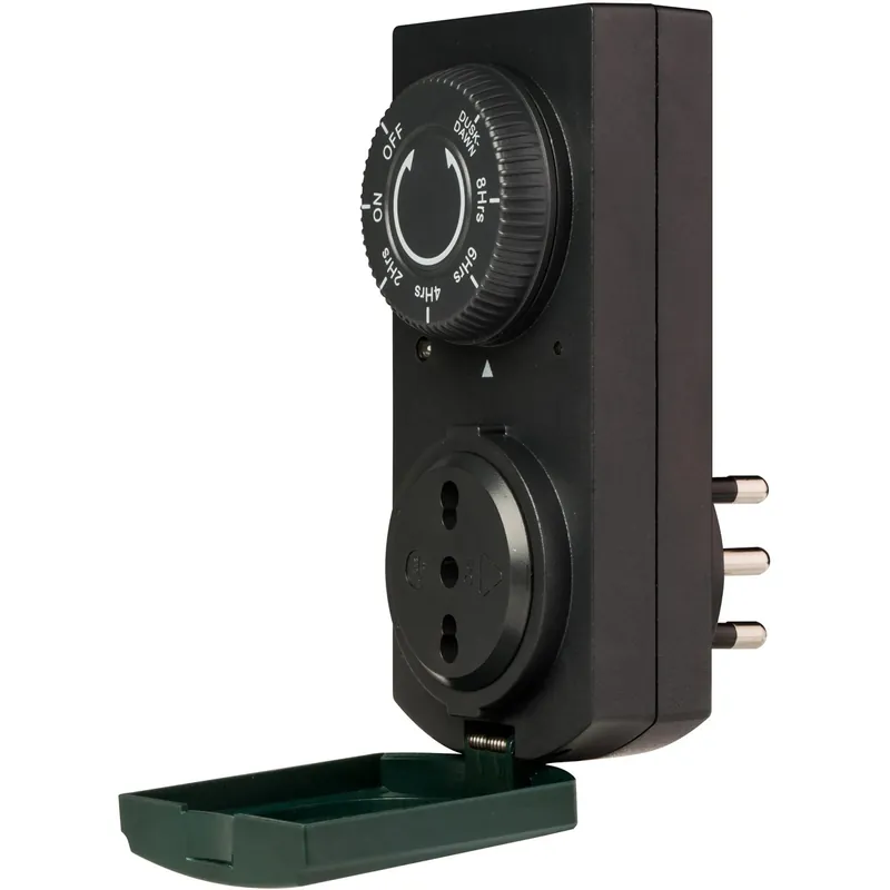 Lage Kosten Sensore crepuscolare con timer Smart Home nero
