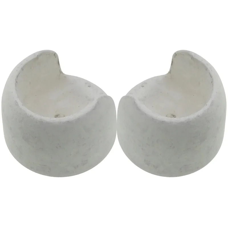 Supporto bastone tenda Rosetta Ø 2,8 x L 4 cm shabby bianco 2 pz Nu Kopen