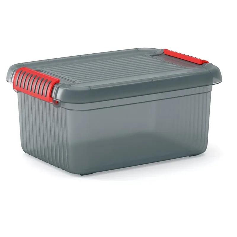 Weekendaanbieding Contenitore con coperchio grigio fumo 14 l
