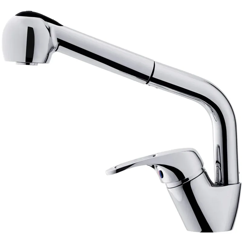 Veilige Betaling Rubinetto cucina monocomando canna alta con doccetta Kiara cromo