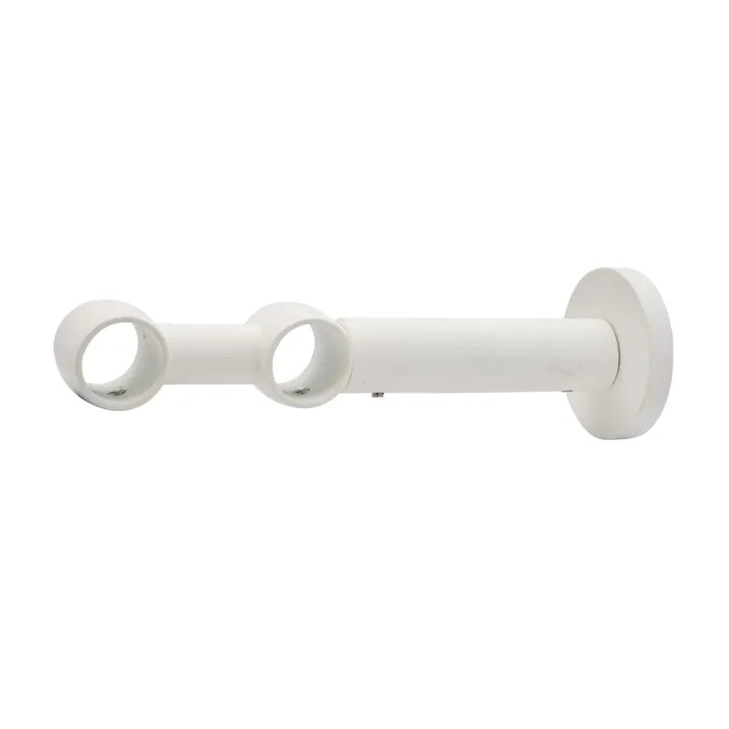 Supporto a parete estensibile profilo tondo 2 vie avorio Ø 2 cm Express Levering