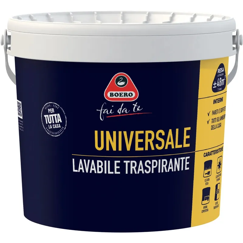 Idropittura universale Boero fai da te bianco 4 l Seizoensaanbieding