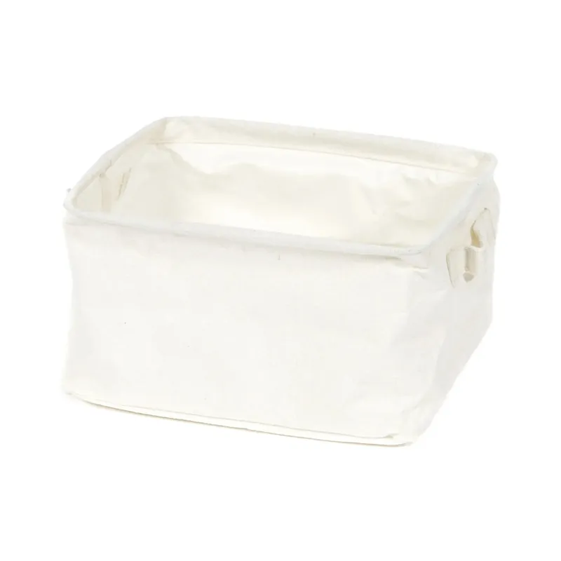 Uitverkoop Cestino da bagno Flex M in stoffa bianco