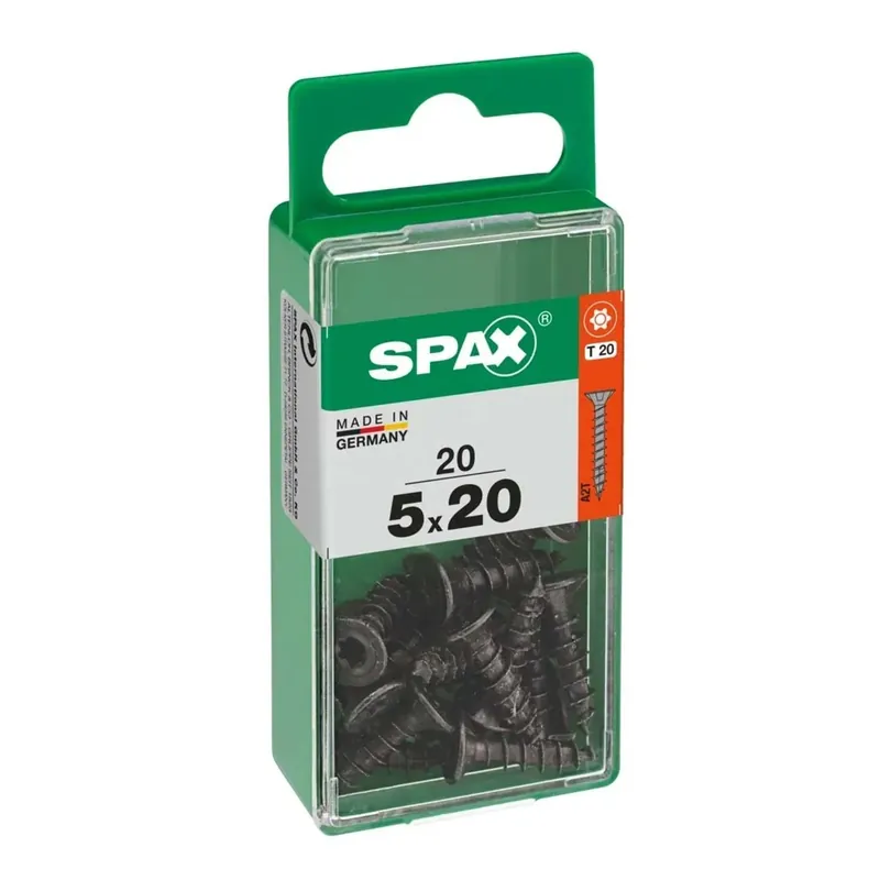 Op = Op Vite Spax testa multipla svasata t-star plus t20 zincatura nera s 20 pz