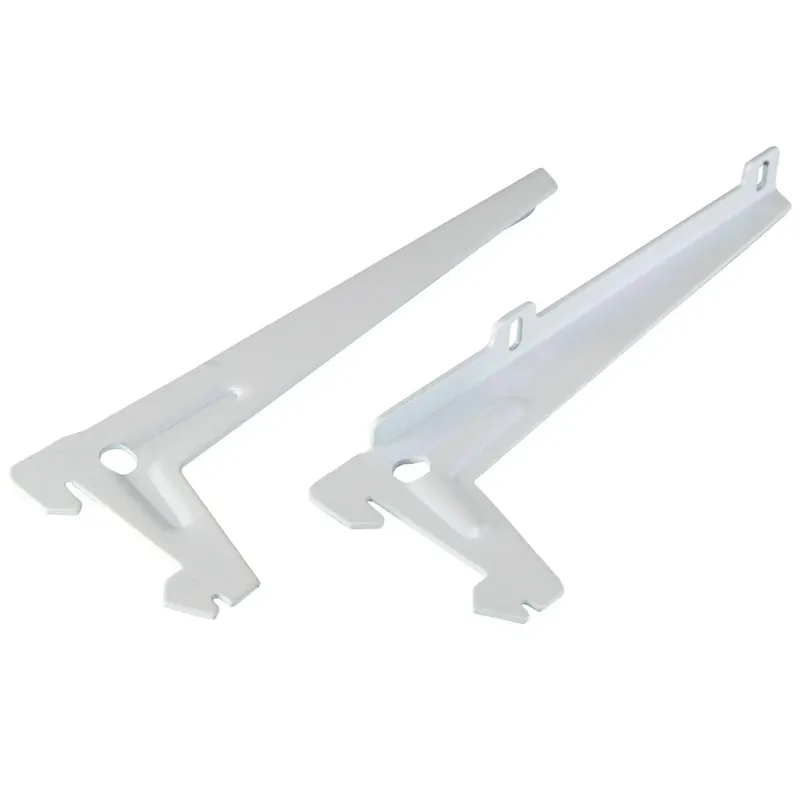 Merkproduct Supporto angolare con foro unico bianco 18 cm 2 pz