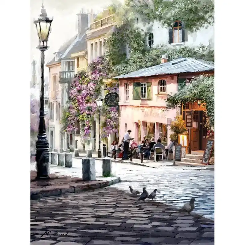 Canvas stampato immagine angolo della provenza 60x80 cm Superprijs