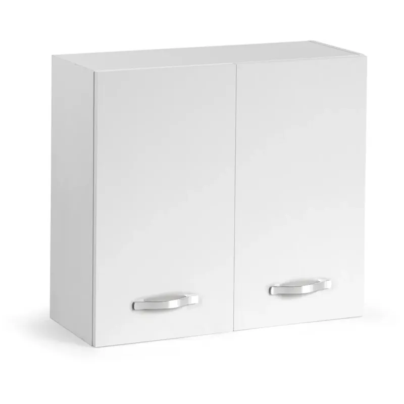 Pensile cucina 2 ante 80 cm bianco frassinato Populair