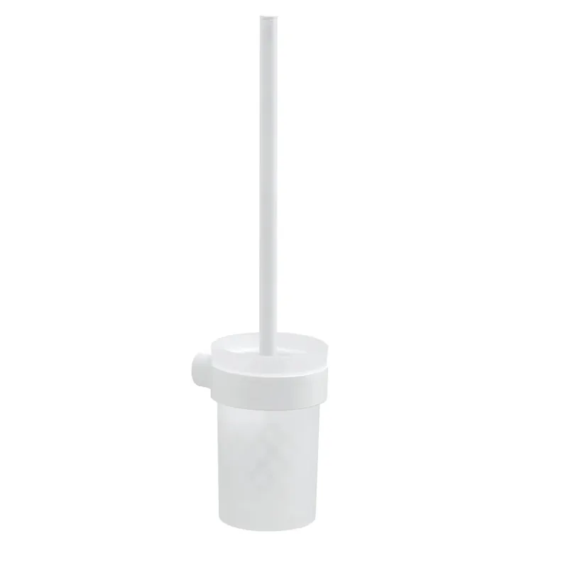 Portascopino bagno Pirenei H 37 cm bianco opaco Nieuw