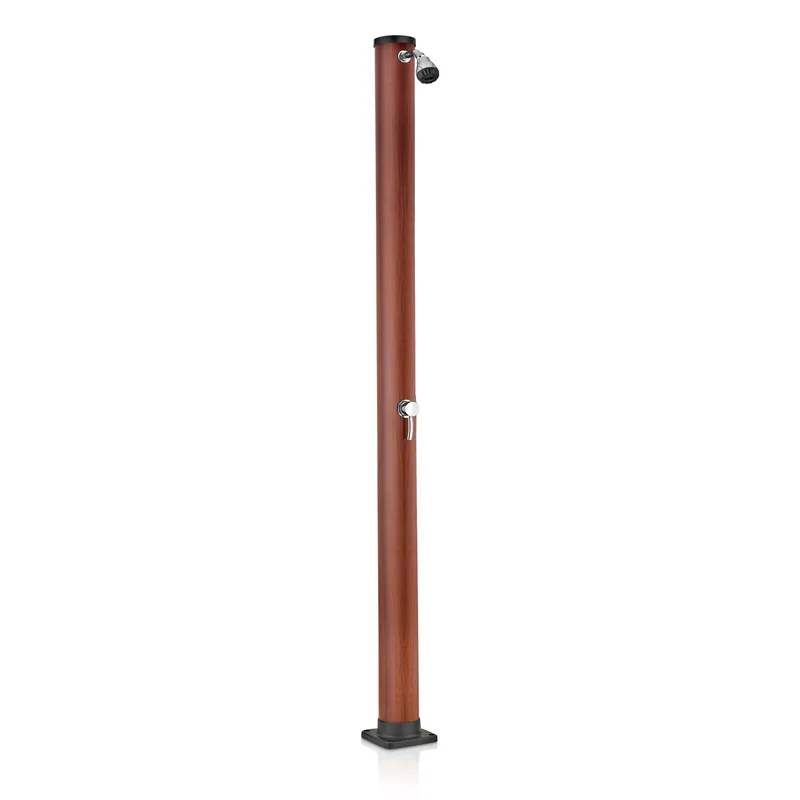 Korting Doccia da giardino solare in PVC effetto legno 9 l