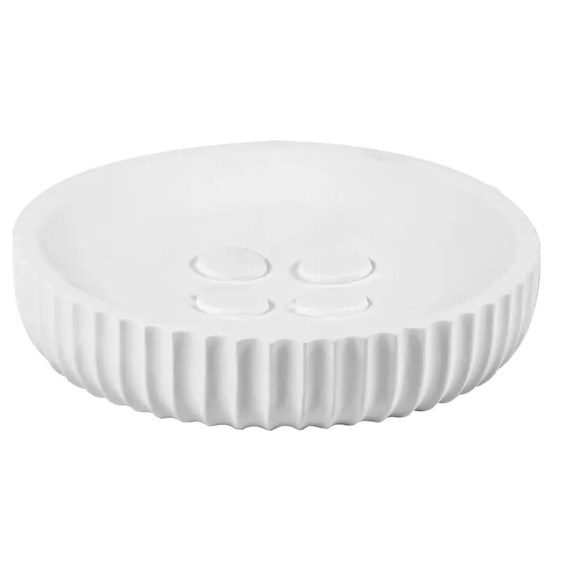 Portasapone bagno Plissè in resina bianco Goedkoop