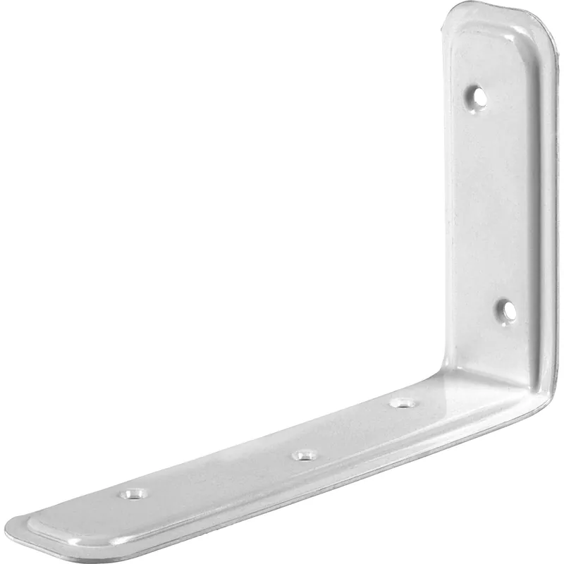 Staffa angolare di supporto verniciato a polvere 80x120x40 mm bianco Koop Online