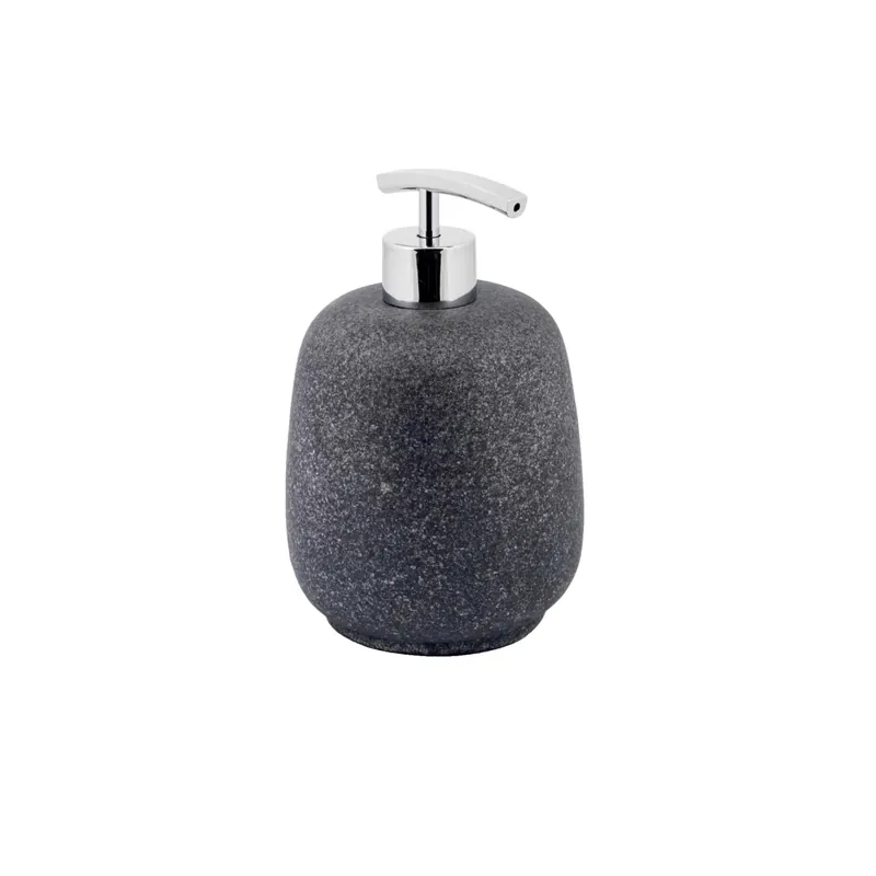 Dispenser sapone Afra in poliresina grigio pietra Speciale Aanbieding
