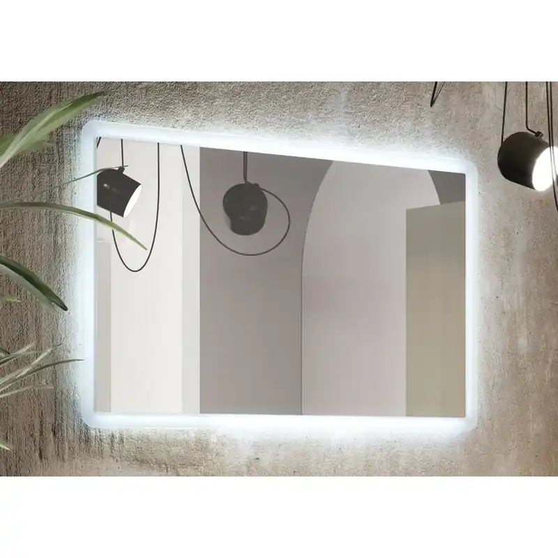 Fabrieksprijs Specchiera retroilluminata LED reversibile 90x64 cm