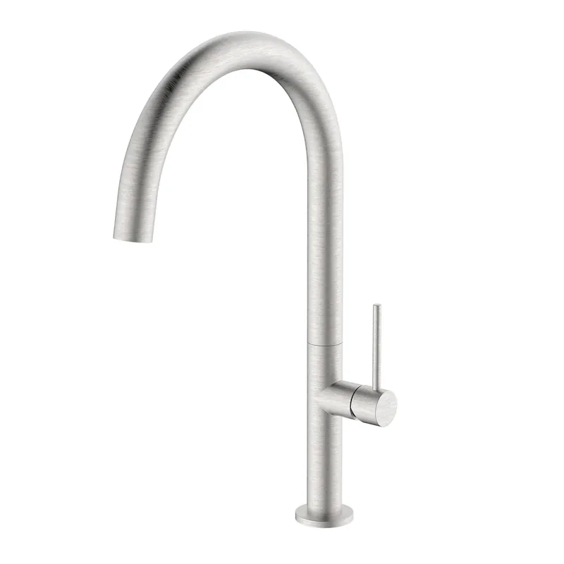 Flitsaanbieding Rubinetto cucina monocomando canna alta Detroit acciaio