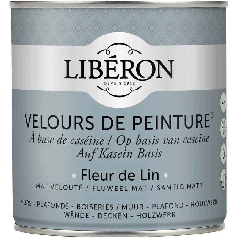 Idropittura lavabile Velours de Peinture Liberon Fleur de Lin 0,5 L Lage Kosten