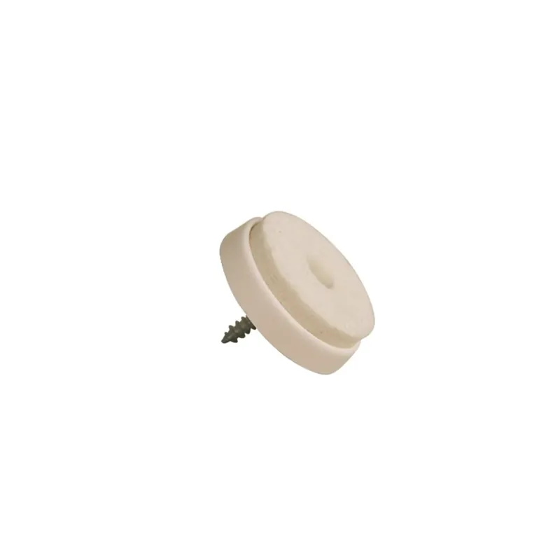 Betaalbaar Sottosedia con feltro e vite bianco Ø 30 mm busta da 4 pezzi