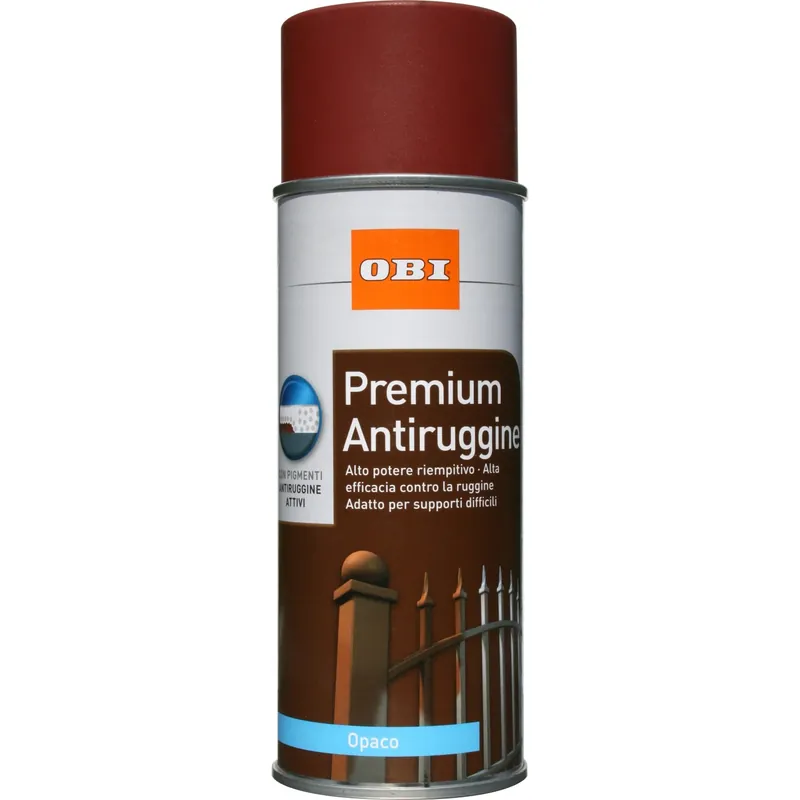 Shop Nu OBI fondo Premium spray antiruggine opaco rosso bruno 400 ml