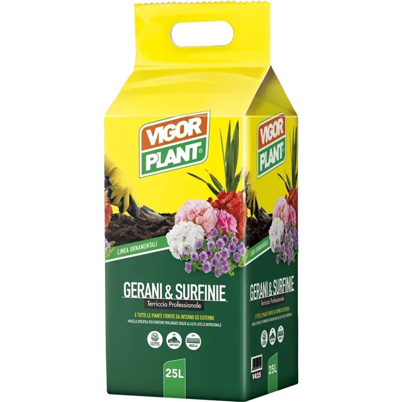Terriccio Vigorplant professionale per gerani e surfinie 25 l Direct Verzonden