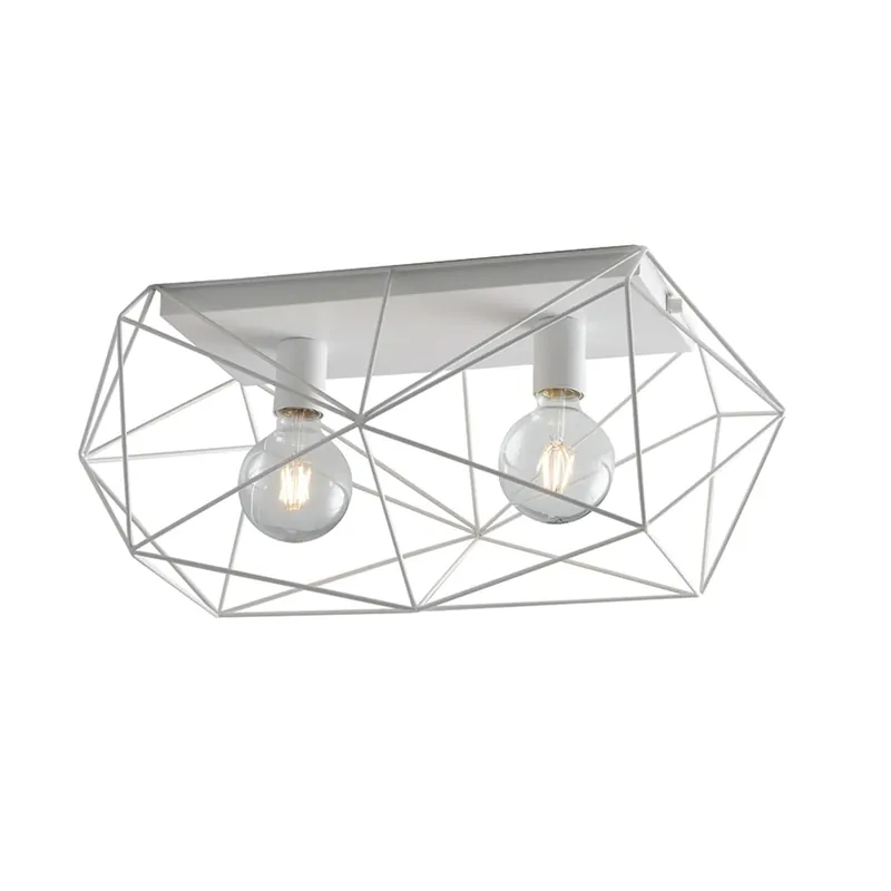 Plafoniera Abraxas 2 luci 60x30x26,5 cm bianco Beperkte Voorraad