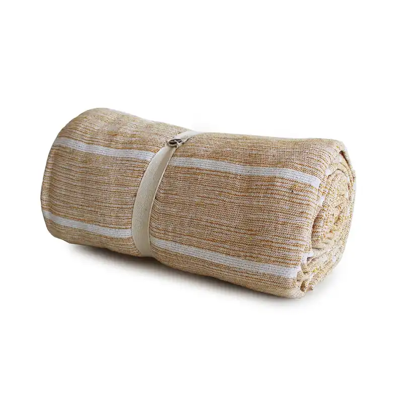 Copritutto rigato colore senape 250x250 cm Express Levering