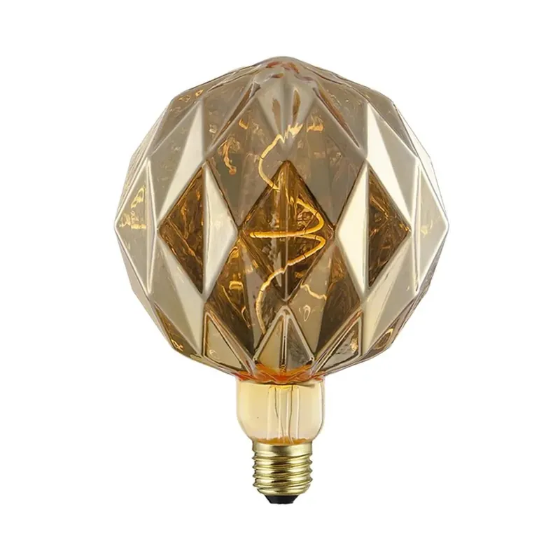 Lampadina LED E27 decorativa Diamante 100 lm oro Uitverkoop